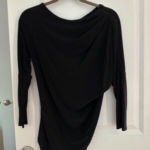 Ruched/bias cut top